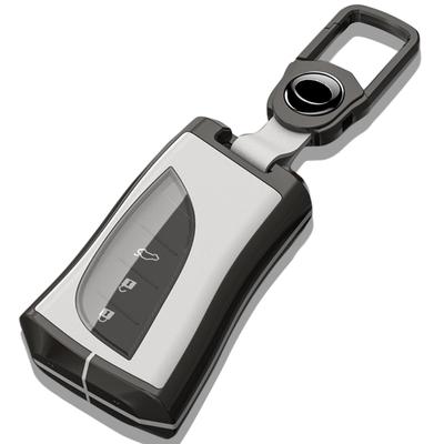 PELKERDR Lexus LC LS UX ES Dedicated Assembly Type Zinc Metal Smart Key Case Key Holder Key Cover, Blue
