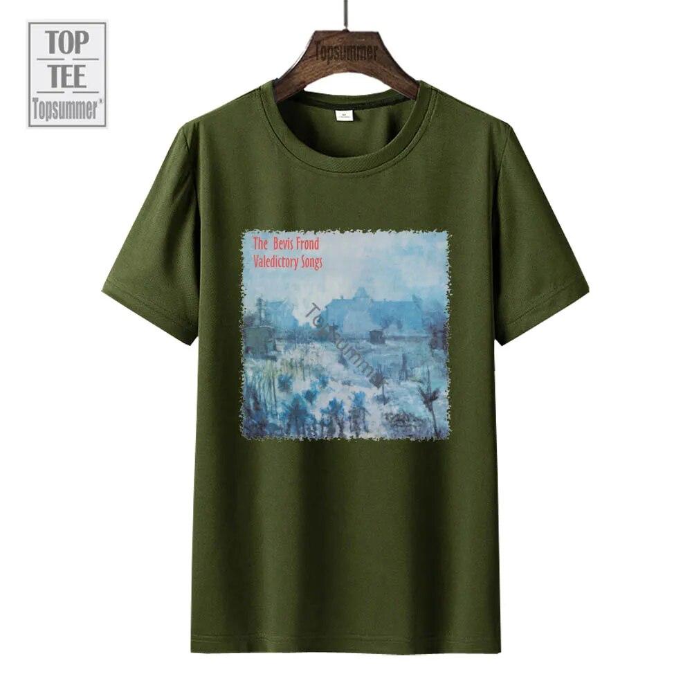 Valedictory Songs Album T-Shirt The Bevis Frond Tour T Shirt Unisex Rock Band Black Tshirts Women Graphic Print Top