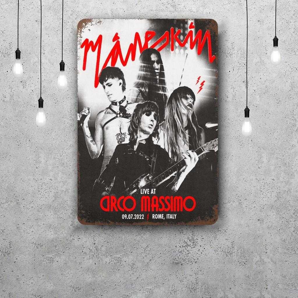 Maneskin Funny Bar Metal Sign Retro Plaque Vintage Sign Alcohol Drinker Pub Club Man Cave Kitchen Wall Decoration