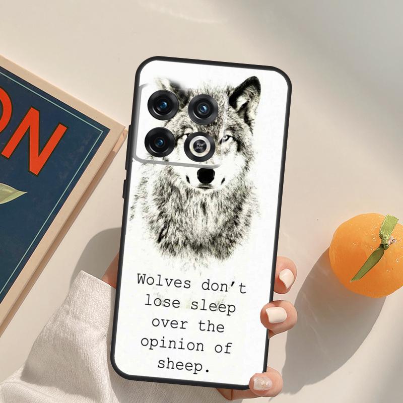 Animal Wolf Howling Case For OnePlus 13T 10T 10R 12R 13R 15 13 12 11 10 9 Pro Nord CE 5 2 3 4 Lite N20 N30 Cover