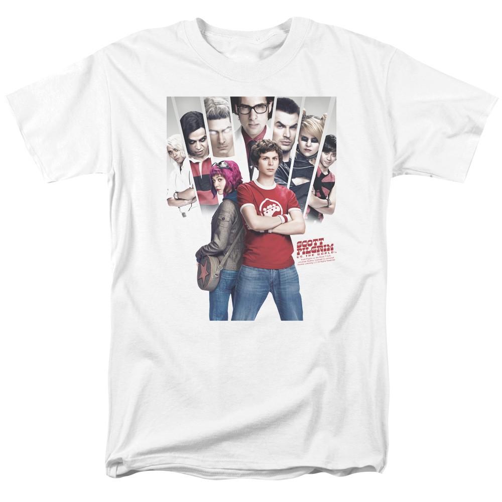 Scott Pilgrim Movie Pilgrim Poster Licensed Adult T-Shirt S