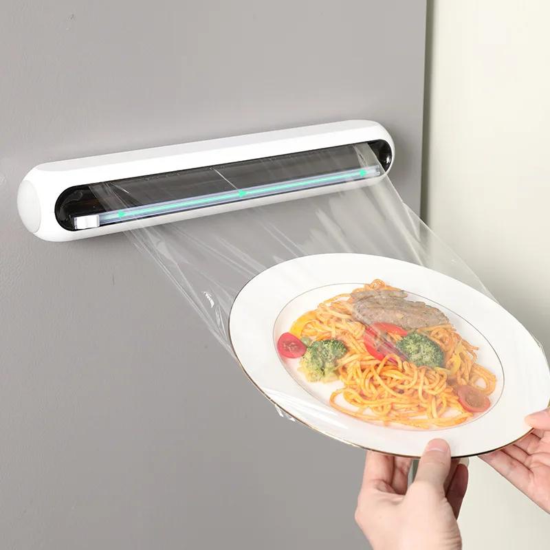 Magnetic Refrigerator Wrap Cutter Dispenser - Kitchen Tin Foil Storage Organizer