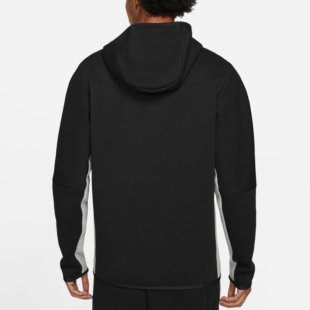 Jacke Nike Tech Fleece Windrunner mit durchgehendem Reißverschluss (CU4489) schwarz/dunkelgrau Heidekraut/weiß