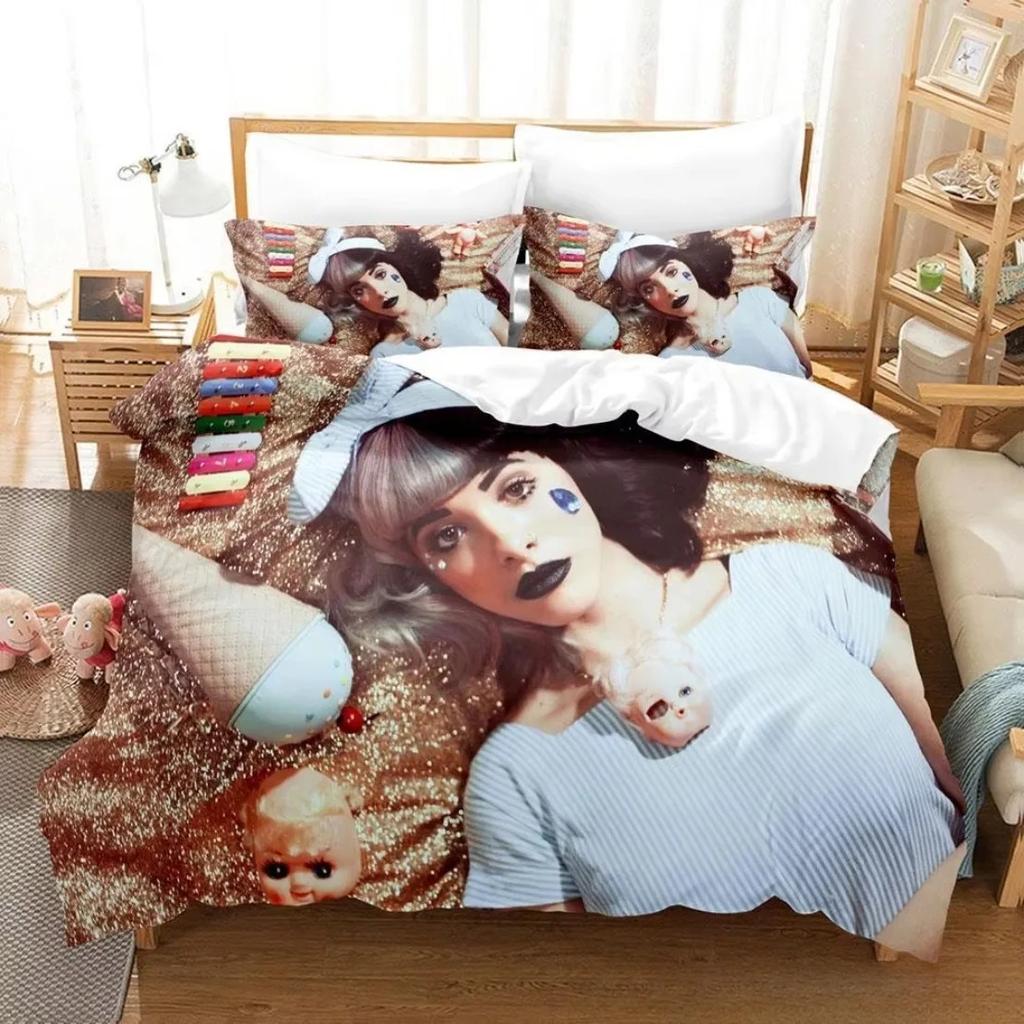 Singers M-Melanie Martinez Beding Set Pilowcase 3D Print Dolhouse album Soft Duvet Cover Young Boys Young Girls Adult Peoples Gifts