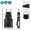 ROAD WARRIOR Overseas Multi Conversion Plug Gokon Black A B BF B3 C CB SE O O2 Compatible with Over 150 Countries Power Conversion Adapter RWG101BK