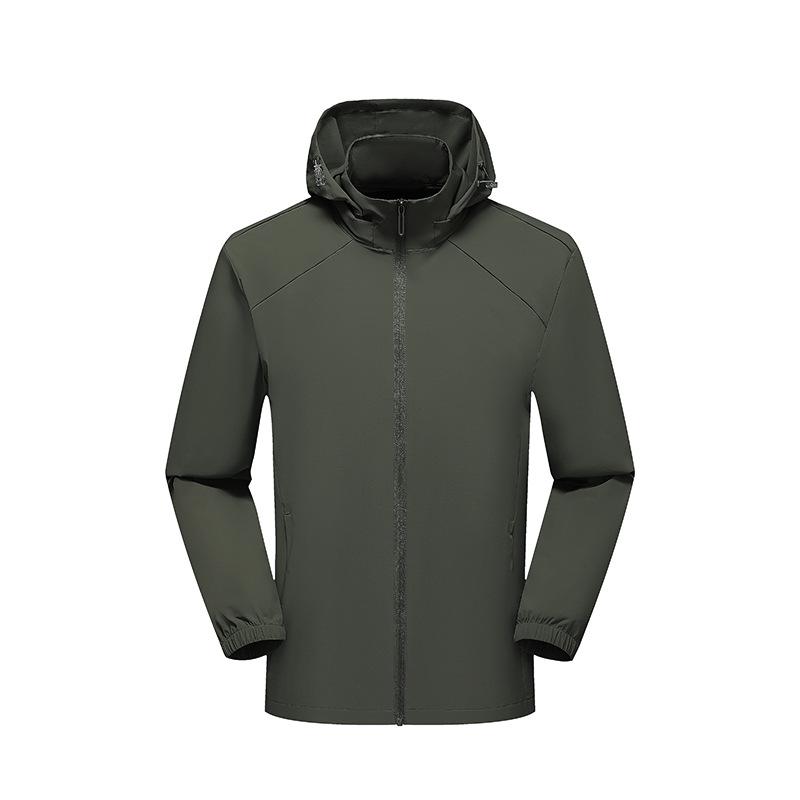 Unisex Ice Silk Sun Protection Hooded Jacket - Spring Summer Breathable Lightweight Loose Fit Plus Size Athletic Casual Outerwear