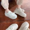 Cowhide Version~ Goodbye 1.5 Meters Casual Sports Shoes Genuine Leather Thick-soled Heightening Muffin Board Shoes Women's Versatile Little White Shoe