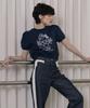 The Rocket R Flower Half Sweatshirt_Navy