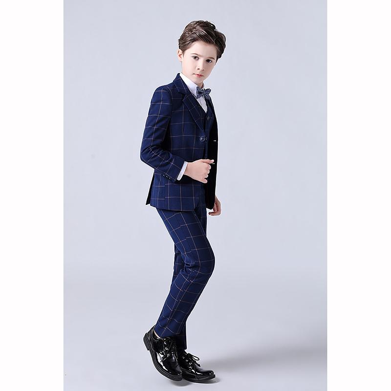 Boys Suit Wedding Teenager Kids Children Photograph Blazer Evening Party Performance Costume