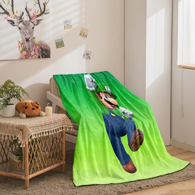 

Children S Mario Double Sided Flannel 3D Digital Printed Blanket Blanket 70 * 100Cm 250g