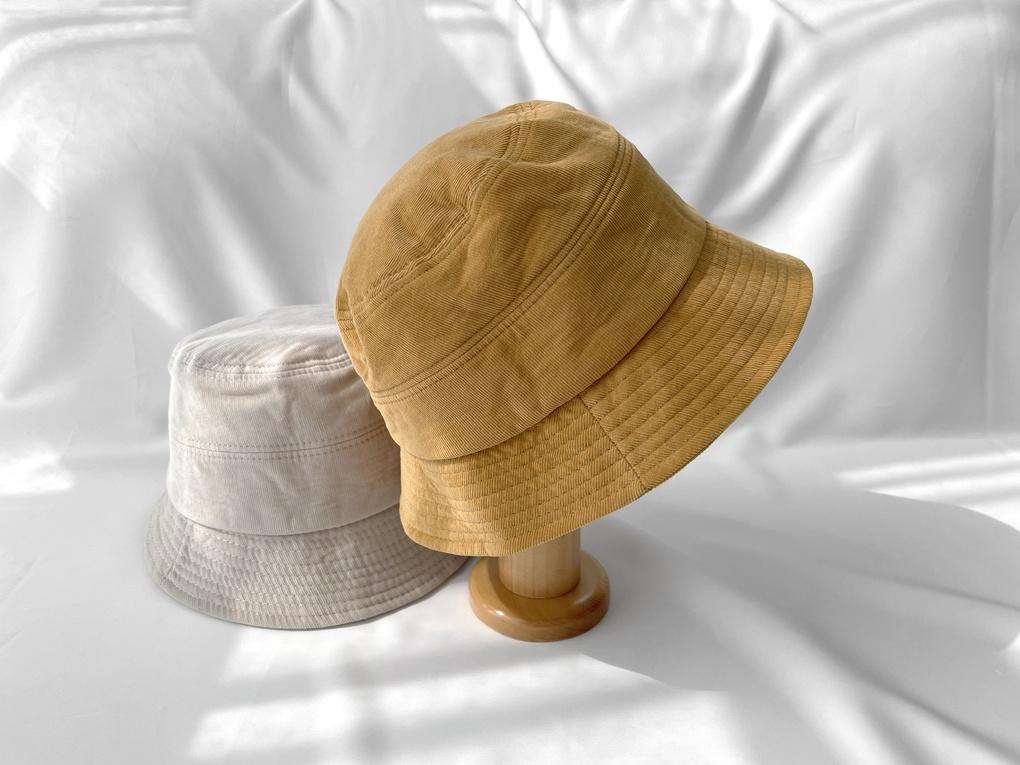 Women's Unisex Golden Simple Bucket Hat Bucket Hat