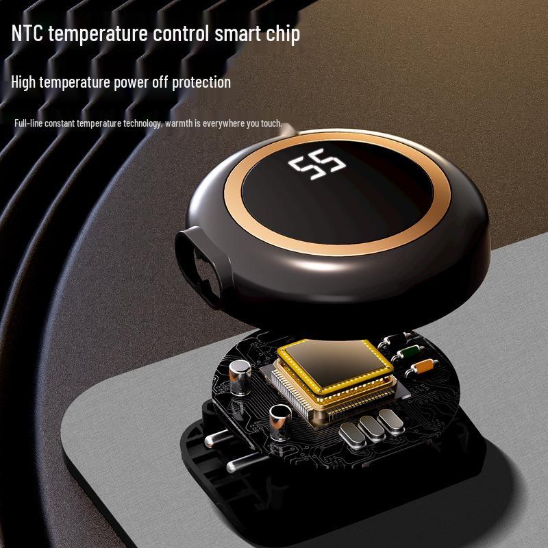 Five-Speed Waterproof Heated Desk Mouse Pad with Digital Display Temperature Control
