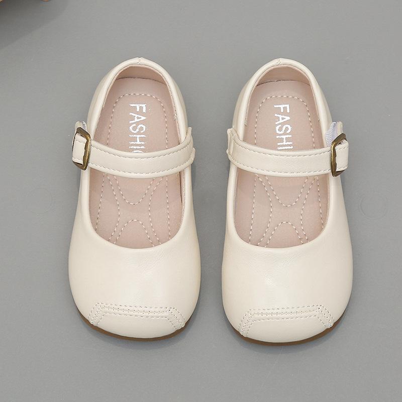 New Korean Style Girls' Autumn Fashion Comfortable Soft Sole Casual Leather Shoes