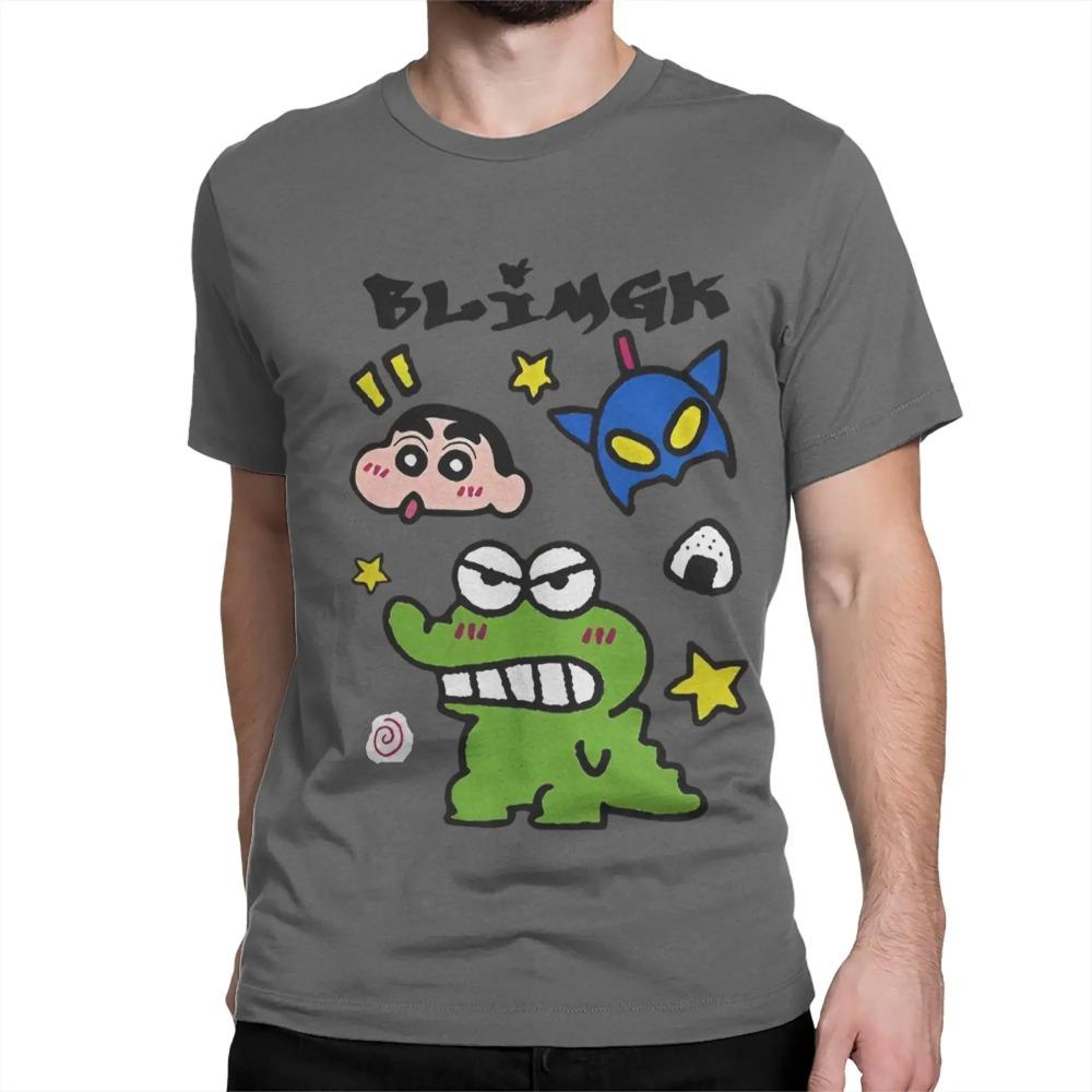 Crayon Shin-chan T-shirts voor Mannen Vrouwen Japanse Anime Vrijetijd Puur Katoen T-shirt Korte Mouw T-shirts Originele Tops