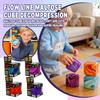 Cubo Fidget Sensoriale Morbido Anti-Stress, Palla Elastica Riempita di Gel per Bambini e Adulti – Rilascio Lento, Palla Morbida Ghiaccio/Zucchero, Sollievo dall'Ansia per Autismo, Regalo