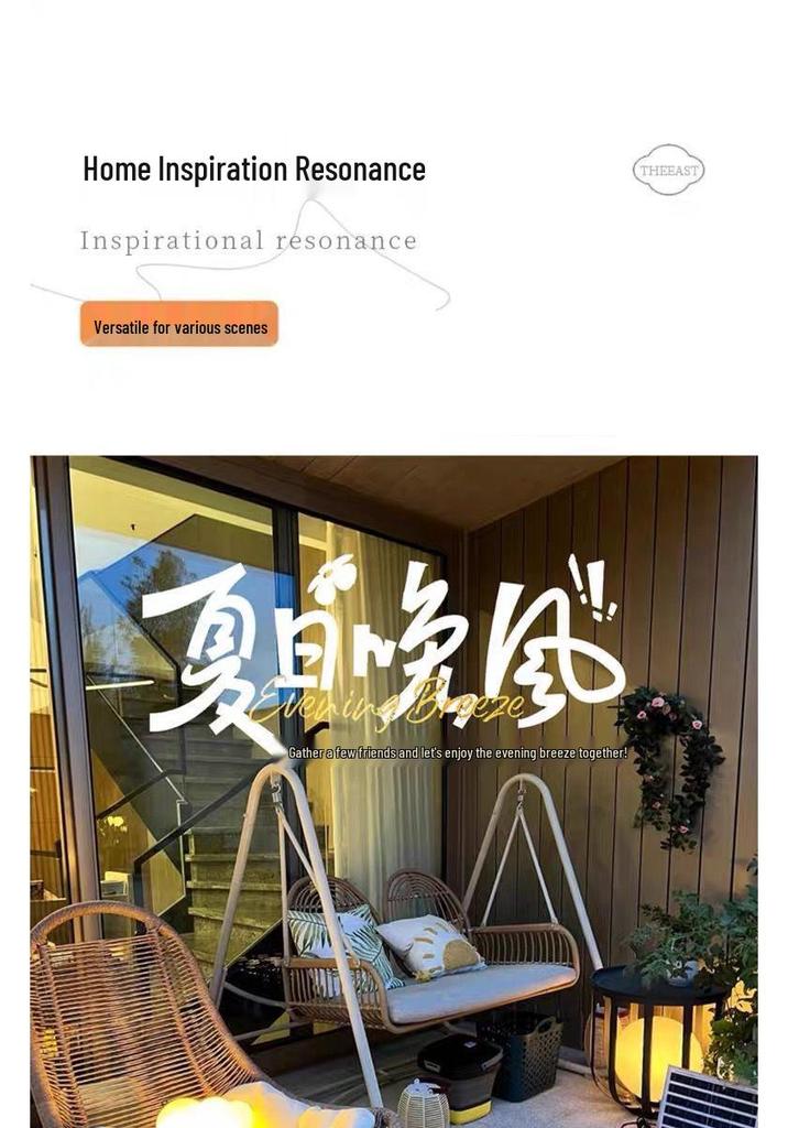 Geflochtener Rattan-Liege-Schaukelstuhl für Erwachsene - Perfekt für Wohnzimmer oder Balkon zur Entspannung