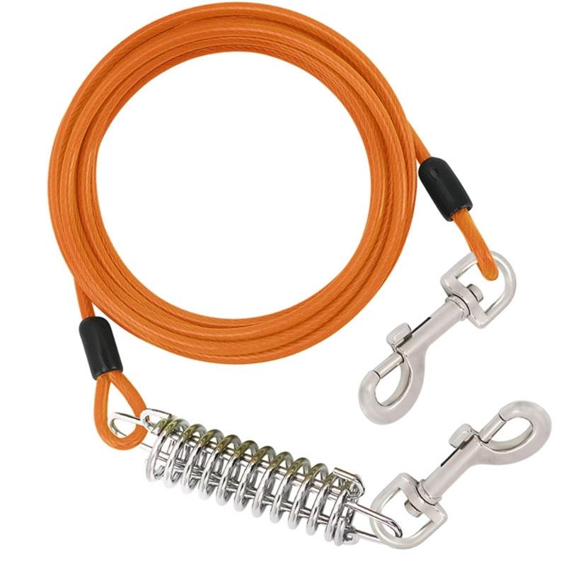 300cm Dogs Leash for Large Dog Walking Leash Rope Heavy Duty Extending Dog Leash Rope with Shock Absorbing Spring