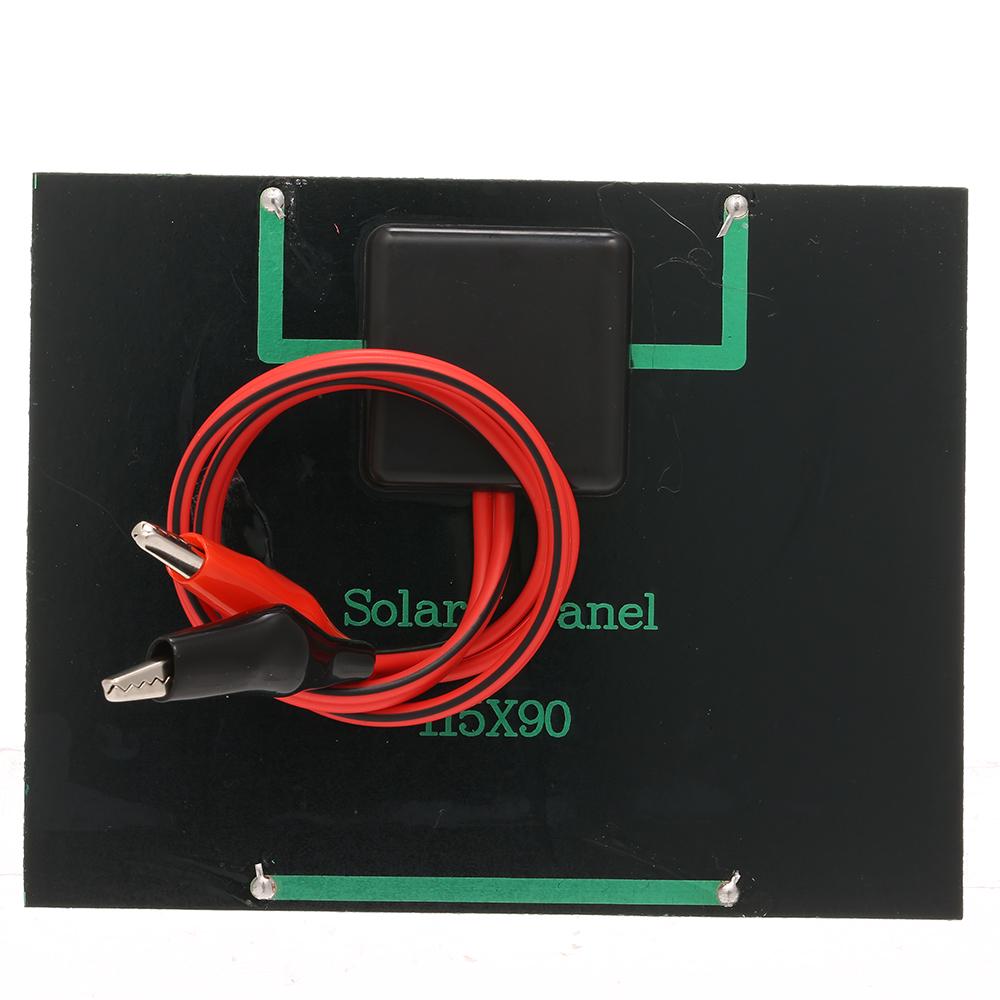 Incarcator Solar 1.5W/12V Cu Aligator Panou Compact Policristalin Pentru