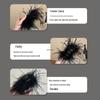 Light Luxury Women's Large Ostrich Feather Claw Hair Clip Shark Hairpin 2025
