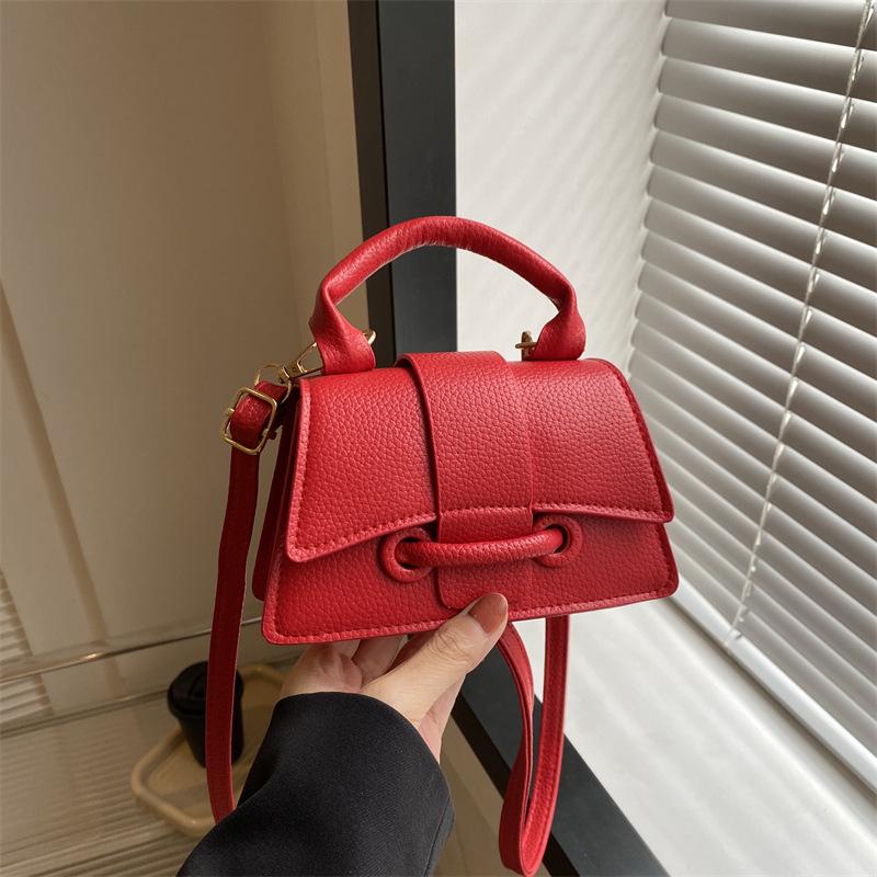 Trendy Crossbody Mini Lipstick Bag with Belt Decoration