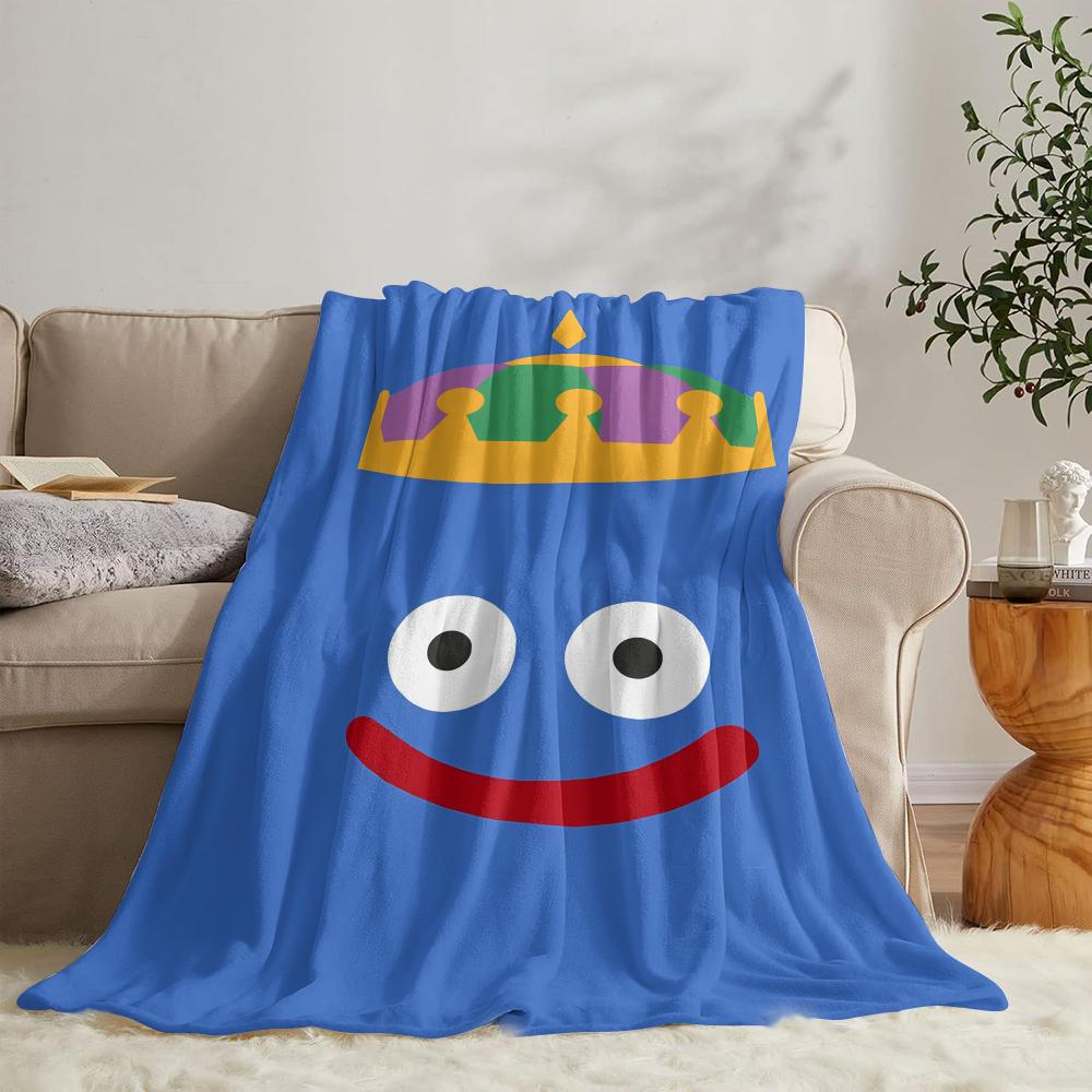 GUOYU Blanket DDragon Quest Slimes Throw Soft Flannel Throw Summer Blanket Lightweight Cozy Nap Blanket for Sofa Bed Travel