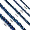 3 4 6 8 10mm Sapphire Faceted Crystal Beads Glass Spacer Beads For Jewelry Making DIY Handmade Bracelets Necklace Accessories