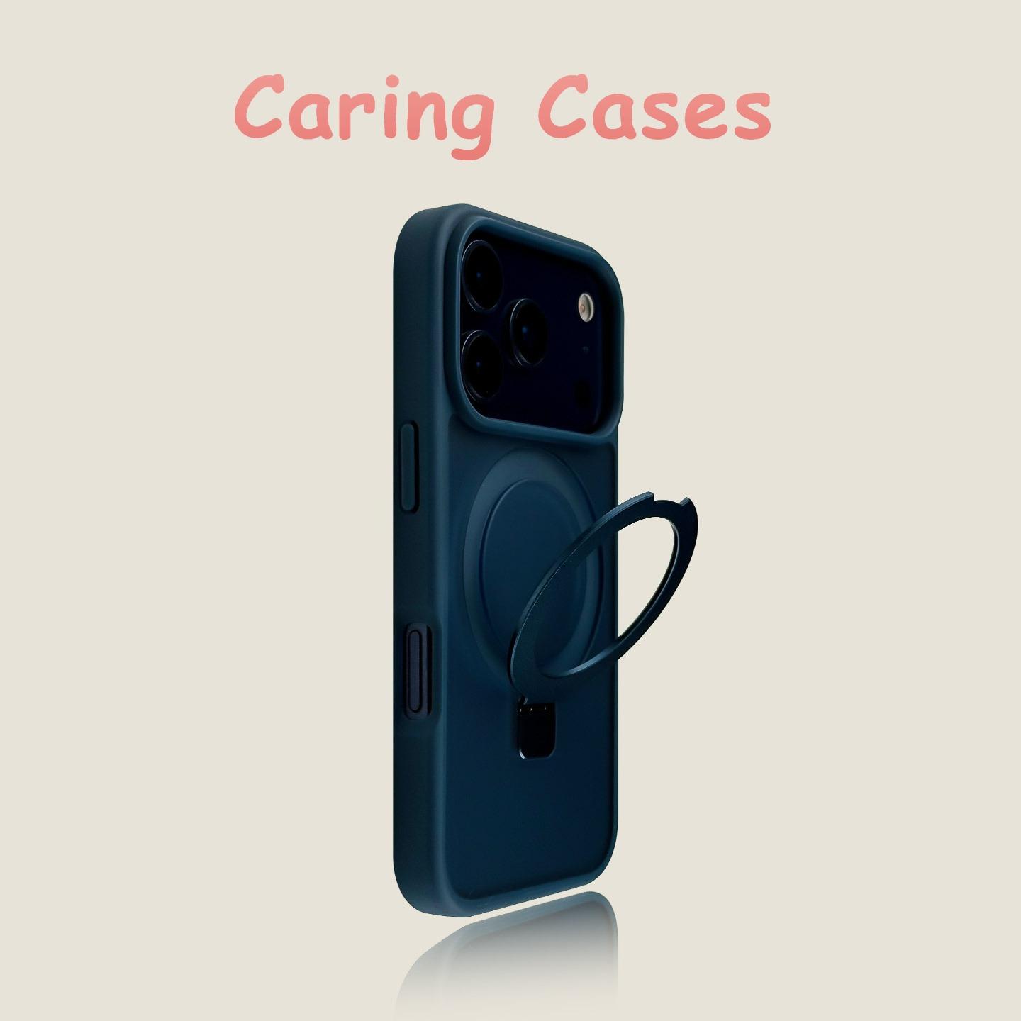 

For iPhone 17 Pro Max Case Dark Gray Ring Kickstand Matte Shockproof Compatible with iPhone 16 15 14 13 12 iPhone 14 Pro Max сапфіровий