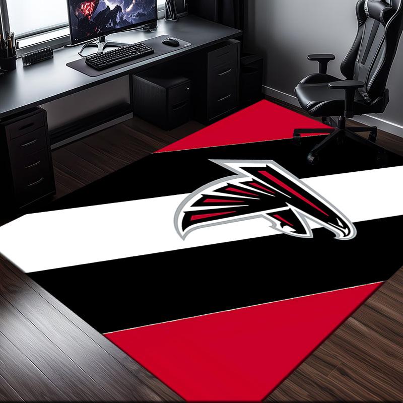 Atlanta Logo Rug Office Carpet Non-Slip Mat, Chair Rug Floor Covering for Gaming, Bedroom, Living Room , Home Decor Christmas Gift