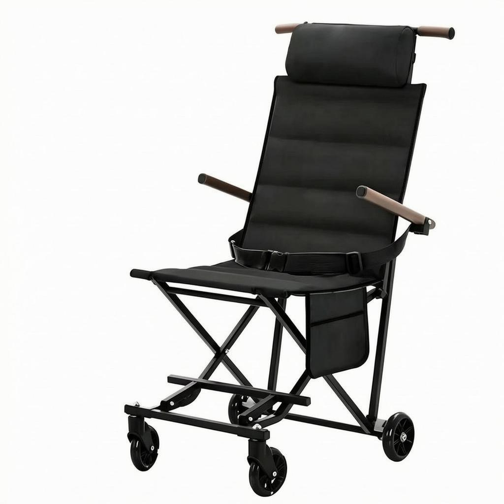 Foldable Outdoor Wheeled Chair Trolley Portable Reclining with