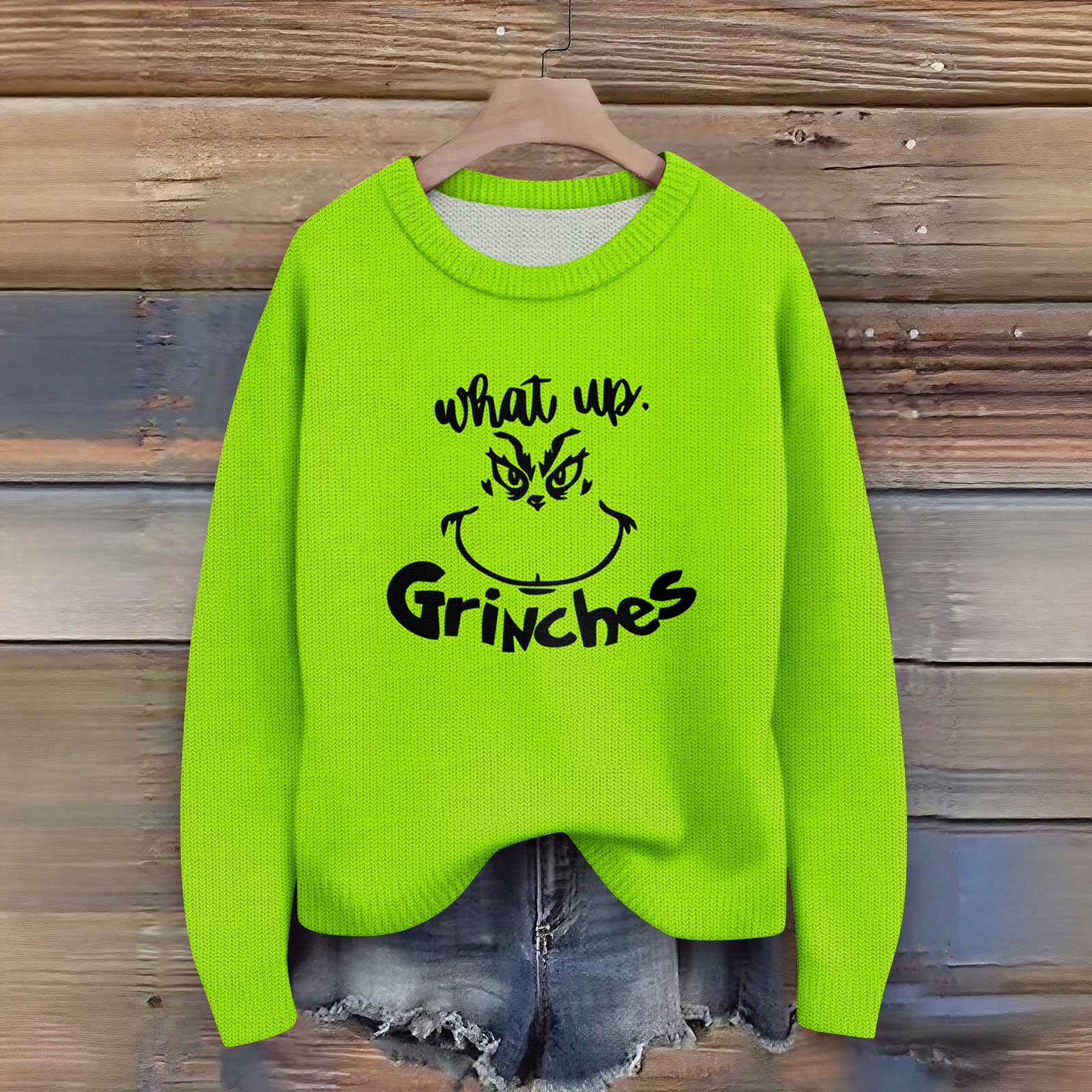 

Пуловеры с длинным рукавом для женщин, с круглым вырезом, повседневные, милые, с принтом, вязаные, оверсайз XXL