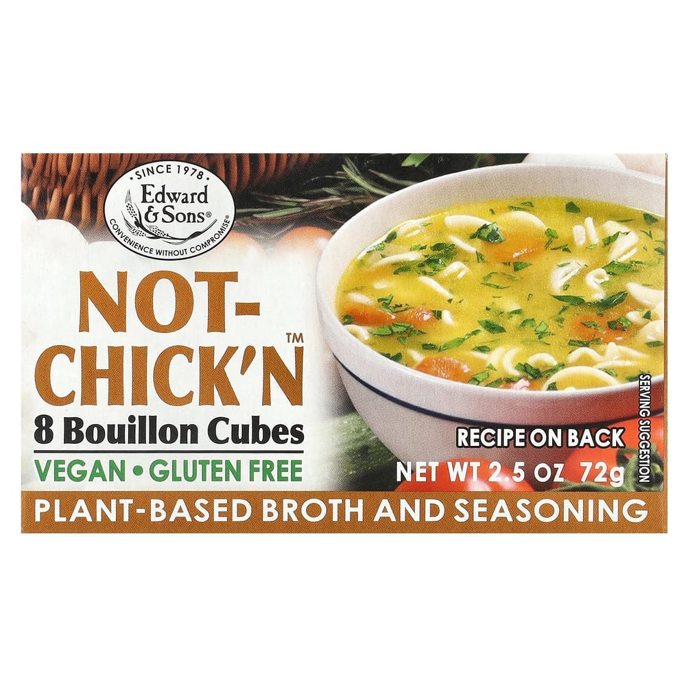 Edward & Sons Not-Chick n Bouillon Cubes, 8 Count