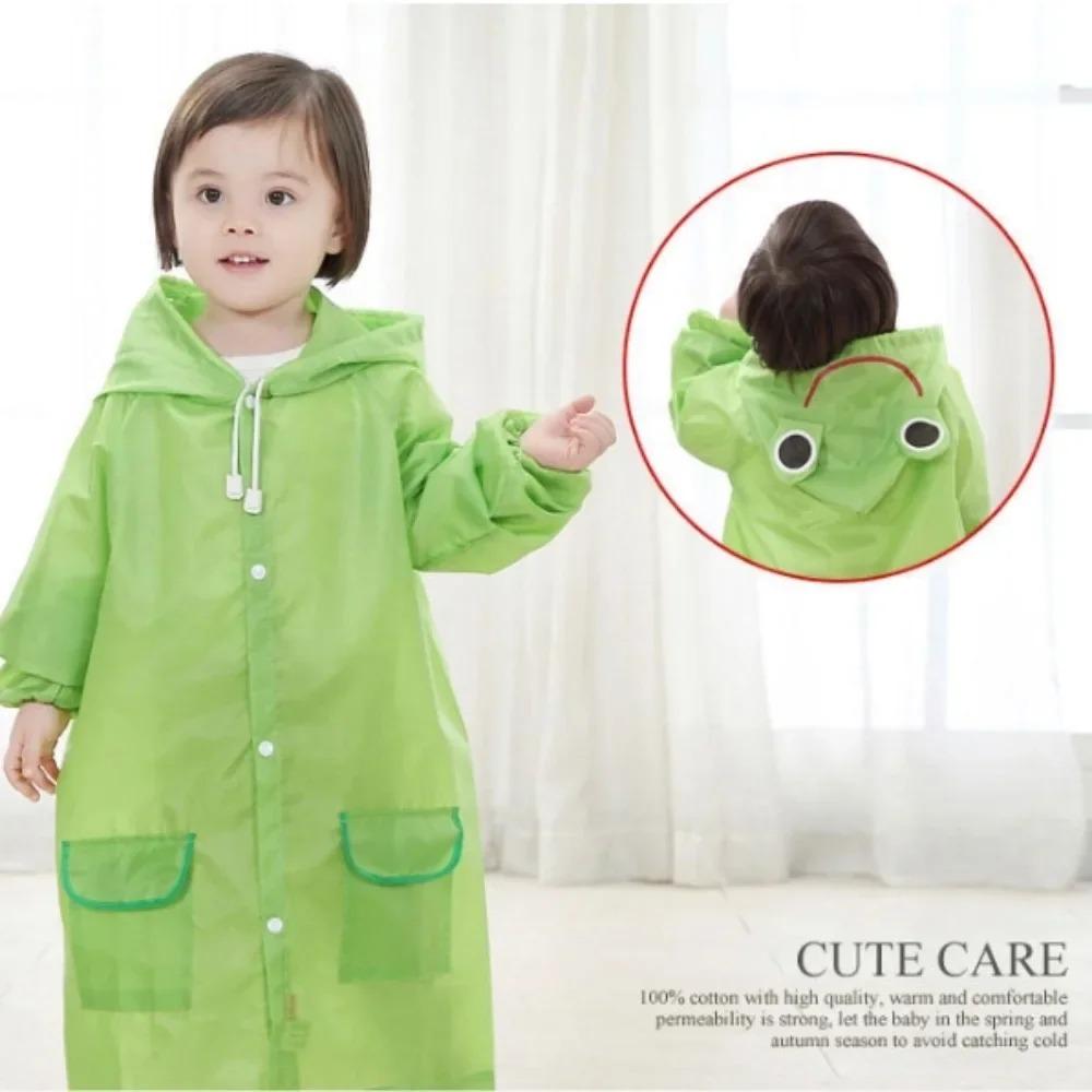 Cartoon Animal Style Waterproof Kids Baby Raincoats Solid Color Kids Cartoon Raincoat 1PCS Children's Student Cartoon Raincoat