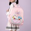 School BagsNew Children's  First Grade Primary School Girl Cartoon Backpack Cat Cute Breathable Backpack