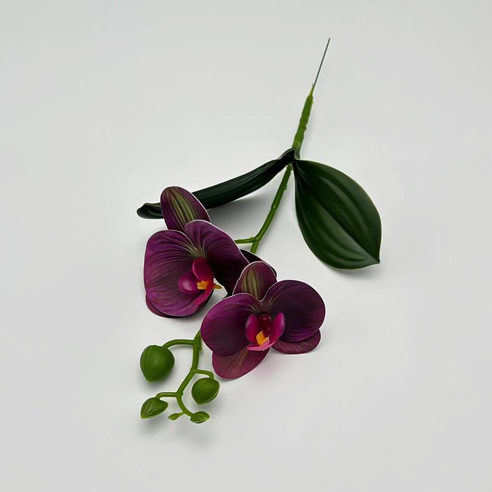 Orchid Faux Butterfly  With Realistic Leaves For Wedding And Settings Event