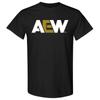 AEW LOGO TSHIRT WHITE Amp; GOLD AEW Official TShirt Unisex T-Shirt Graphic Tee