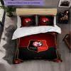 Stade Rennais FC Themed Bedding 3Pcs Duvet Cover Set Decorative Bed Linen For Teen Room Home Decoration