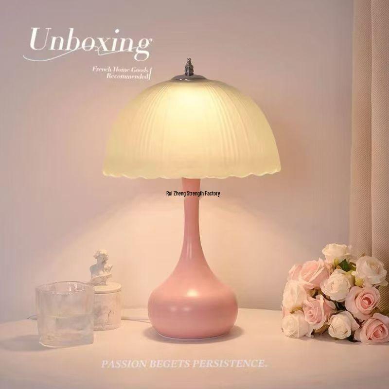 Nordic Minimalist Dimmable Glass Bedside Lamp: Modern, Warm, and Eye-Protecting