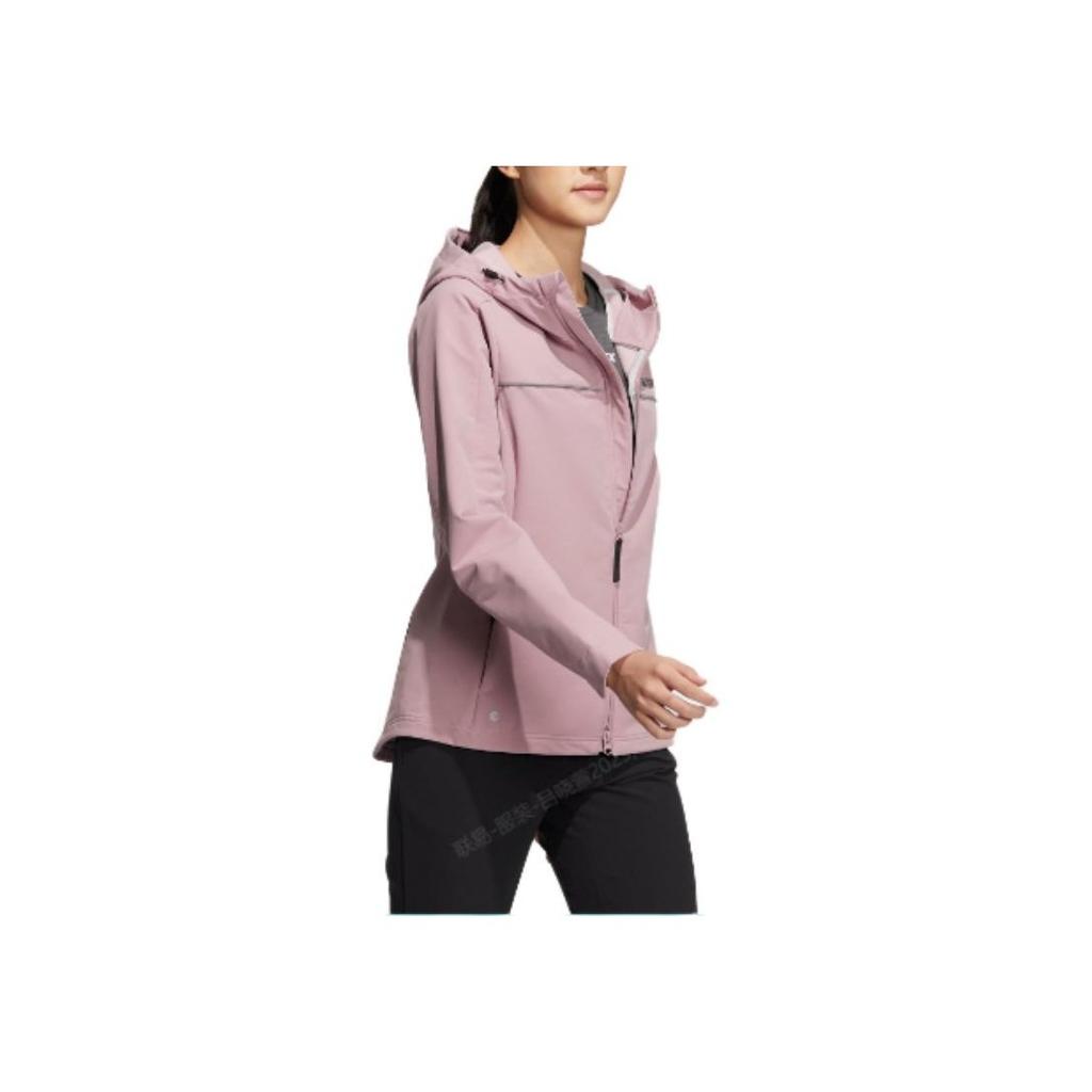 Adidas Ss23 Utilitas Softshell Jacket Outdoor Sports Hooded Jacket Women Jacket Purple IC7985