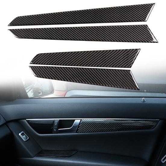 4Pcs/Set Inner Door Panel Sticker Interior Trim for Mercedes-Benz W204 45852