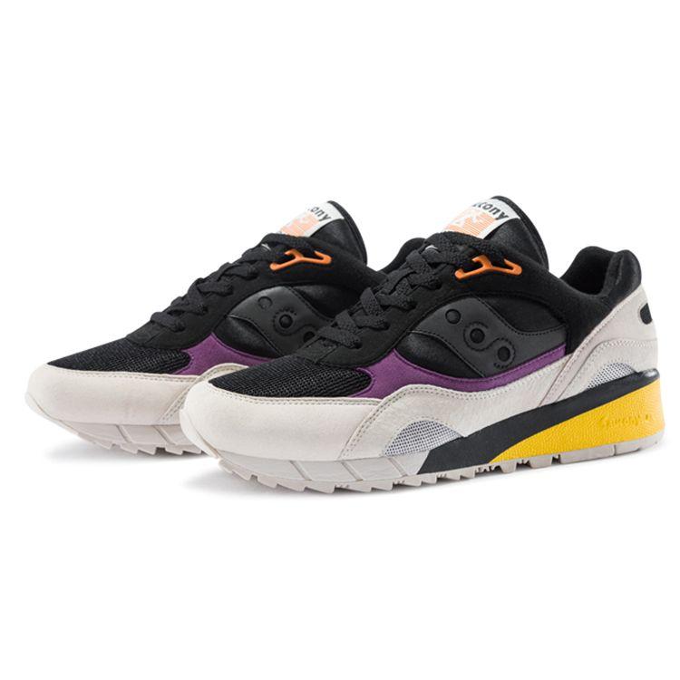 SAUCONY Shadow 6000 Pohodlné Syntetická Kůže Tlumící Nárazy Protiskluzové Odolné proti Opotřebení Prodyšné Nízké Neformální Běžecké Boty Pánské tenisky S79008-2