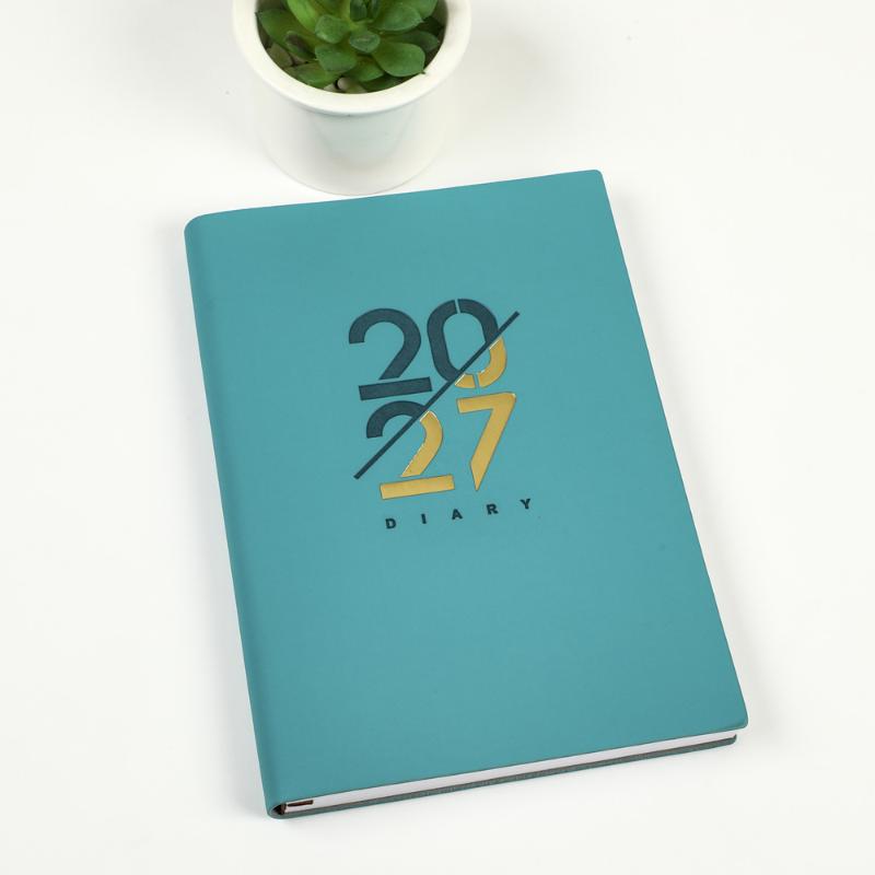 2027 English Work Schedule Planner Notepad Wear-resistant Thick Paper Efficiency Task List Notebook for Business Staff