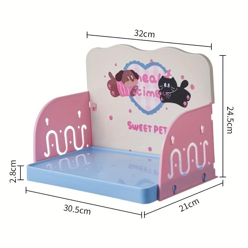 Pet Feeding Table For Cats And Dogs Anti Splash Anti Spill Easy To Assemble Washable Feeding Station For Food Water Bowls