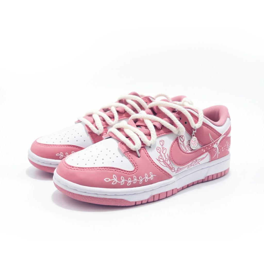 Nike X FENYUGUIYAN Dunk LOW Next Nature Cuero Resistente a la Abrasión Antideslizante Caña Baja Zapatos de Skate Unisex DD1873-112(Equipo2124-)