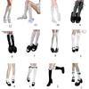 Women's Sweet Lace Frilly Knee Highs Socks Cotton Calf Socks Solid Thigh Highs Stockings Cute Knee Highs Stockings Gifts
