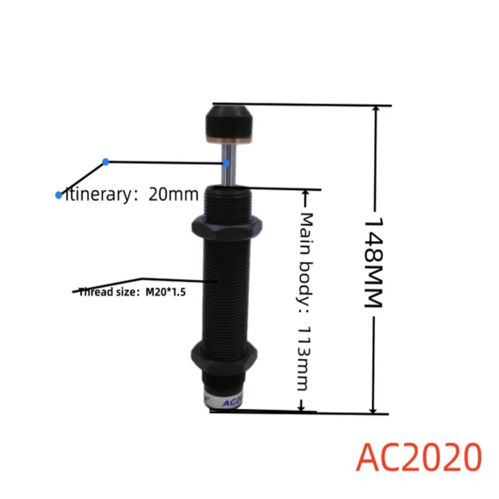 AC Series Shock Absorbers Pneumatic Oil Hydraulic Buffers  a Range of Damper Models AC1420 1425 2016 2020 2025 2050 2025 2030