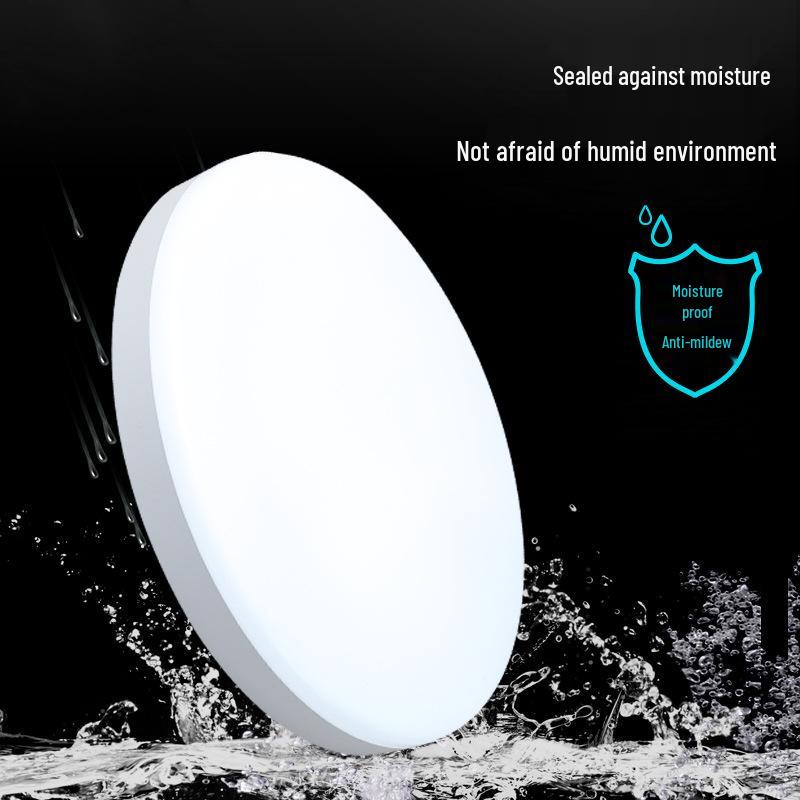 LED Tri-Proof Ceiling Light with Sound, Light, and Motion Sensing for Hallways