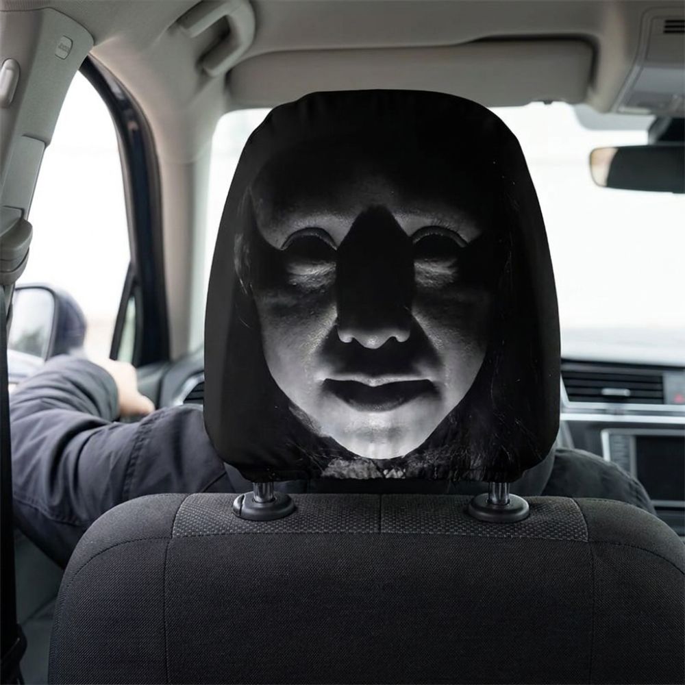 2 Stück Komfortable Halloween Auto Kopfstützenbezug Automobil Sitz Kopfstützenbezug Ganzjahresnutzung