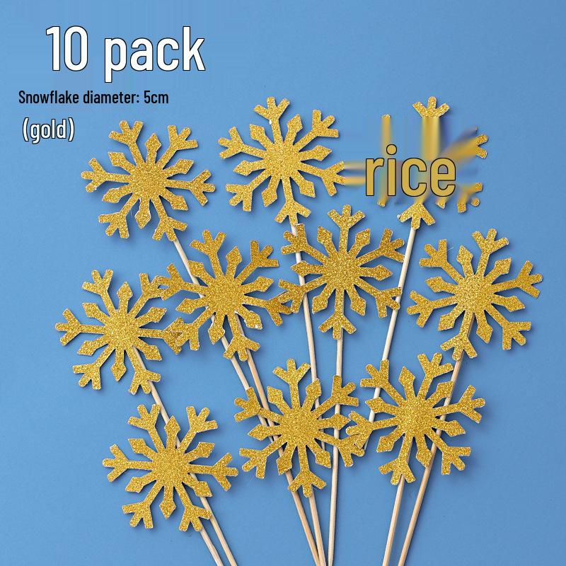 Frozen Christmas Snowflake Acrylic Cake Decoration Insert