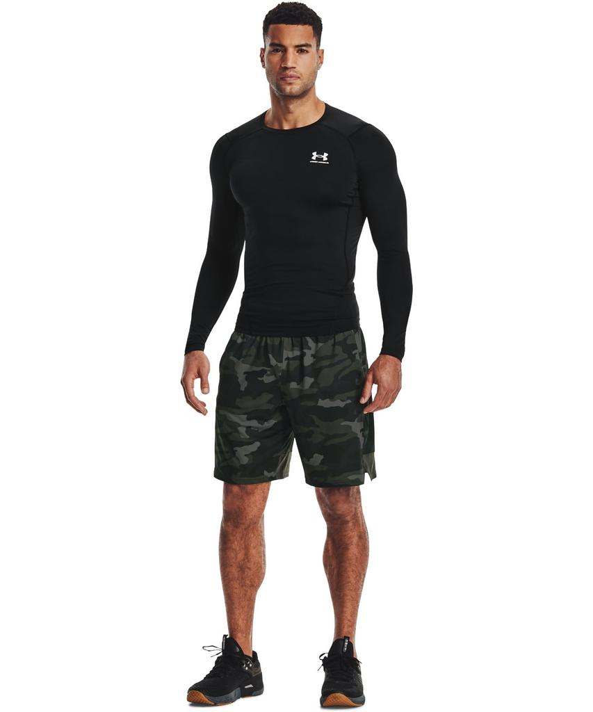 Under Armour UA HeatGear Armour Kompresyjna Koszulka z Długim Rękawem Czarna i Rozmiar Koszulka Bazowa Treningowa, Męska, Biała, L,