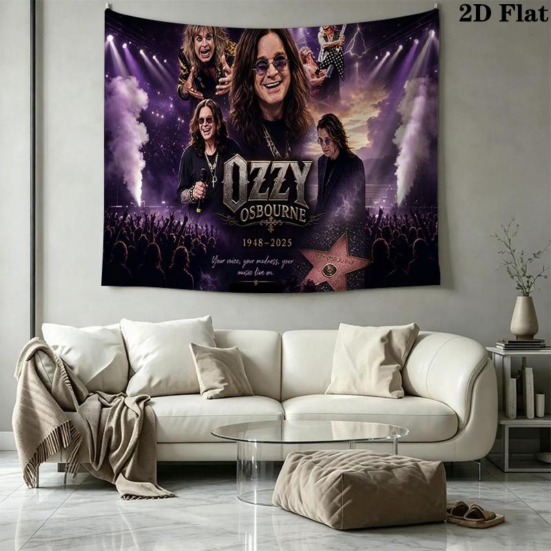 Ozzy Wall Tapestry Aesthetic Wall Hanging Printed Fabric Blanket Decorative Tapestries for Bedroom Living Room Home Decor